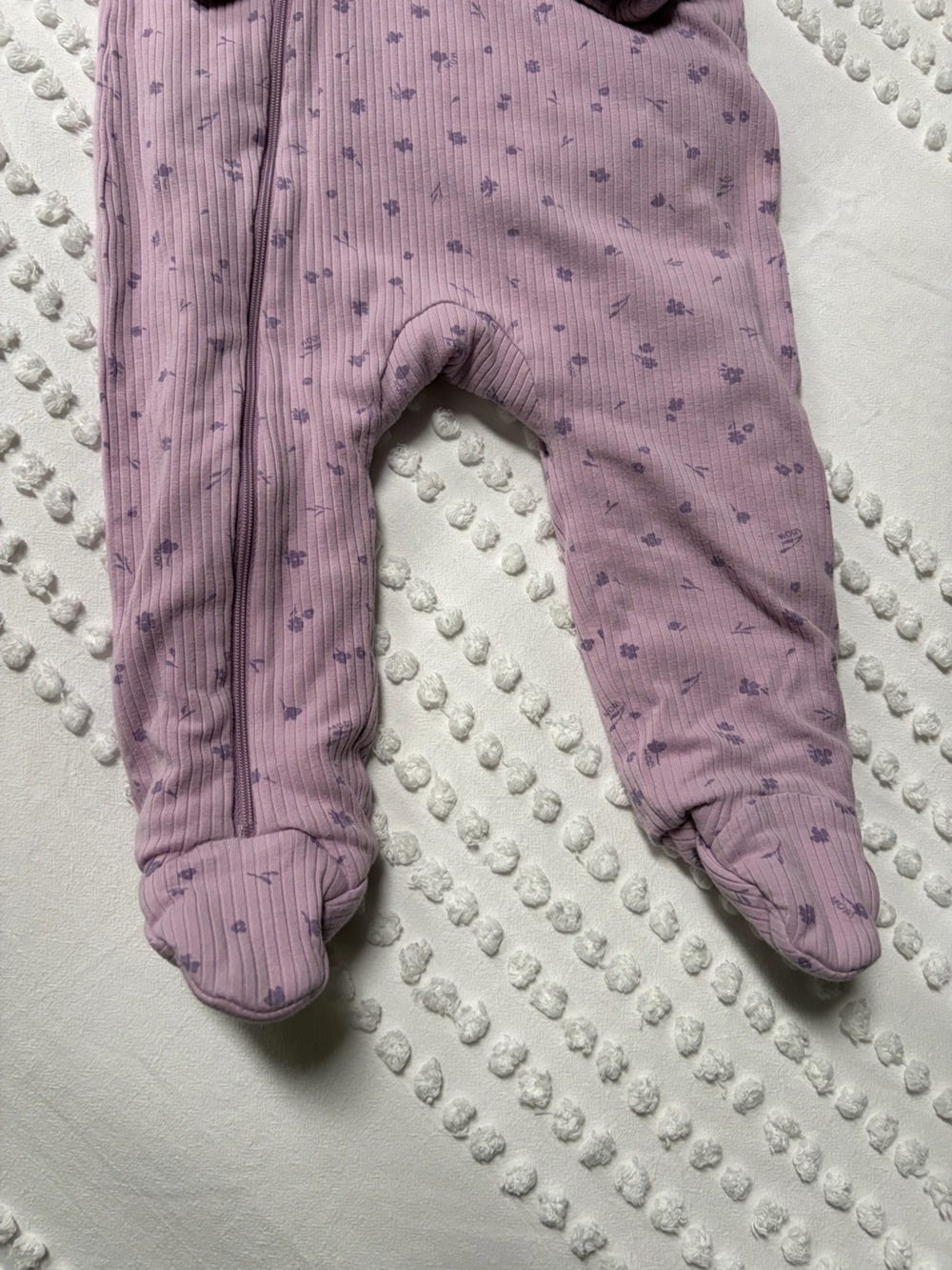 Baby Mori Ribbed Pramsuit - Picture 4 of 6